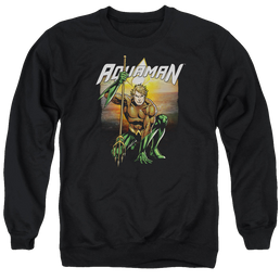 Aquaman Beach Sunset - Men's Crewneck Sweatshirt Men's Crewneck Sweatshirt Aquaman   