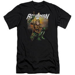 Aquaman Beach Sunset - Men's Premium Slim Fit T-Shirt Men's Premium Slim Fit T-Shirt Aquaman   