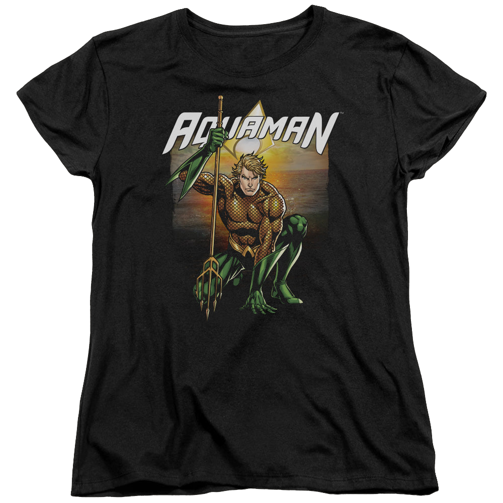 Aquaman Beach Sunset - Women's T-Shirt Women's T-Shirt Aquaman   