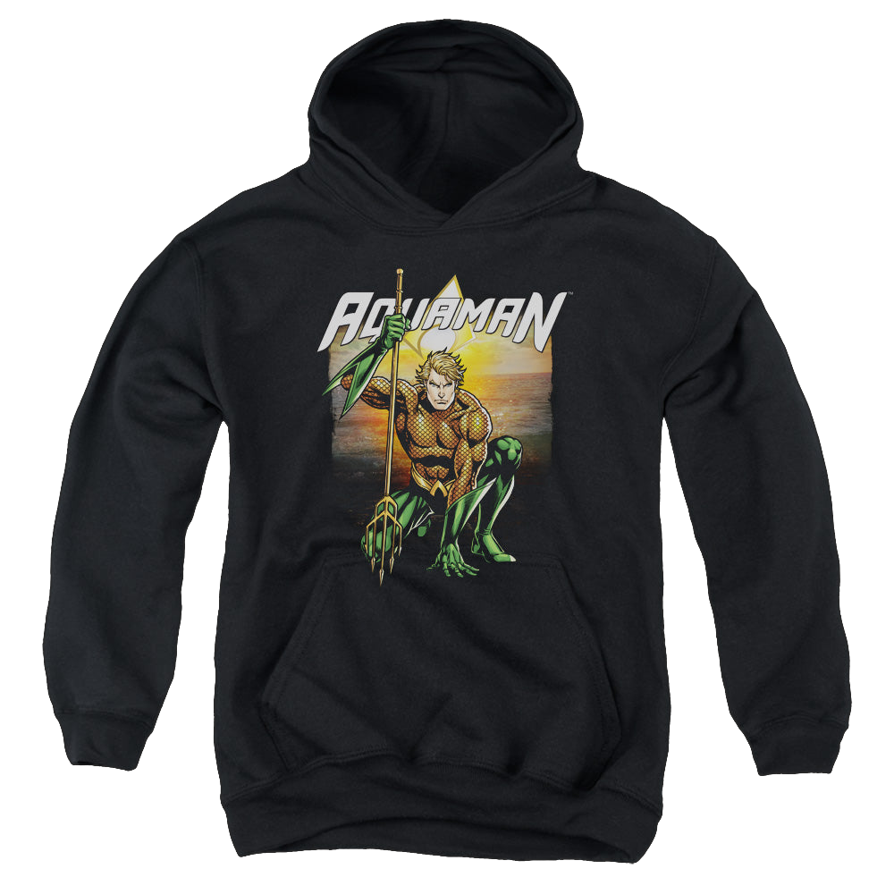 Aquaman Beach Sunset - Youth Hoodie Youth Hoodie (Ages 8-12) Aquaman   