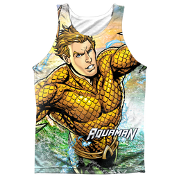 Aquaman Rough Seas - Men's All Over Print Tank Top Men's All Over Print Tank Aquaman   