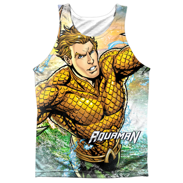Aquaman Rough Seas - Men's All Over Print Tank Top Men's All Over Print Tank Aquaman   