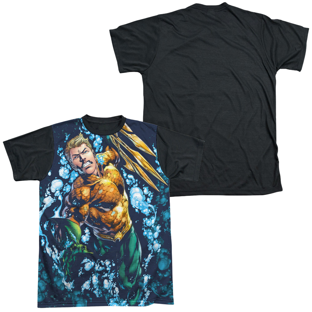Aquaman Trident - Men's Black Back T-Shirt Men's Black Back T-Shirt Aquaman   