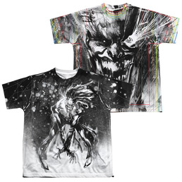 Joker, The Sketchy Joker (Front/Back Print) - Youth All-Over Print T-Shirt Youth All-Over Print T-Shirt (Ages 8-12) Joker   