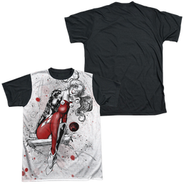 Harley Quinn Harley Sketch Sub - Men's Black Back T-Shirt Men's Black Back T-Shirt Harley Quinn   