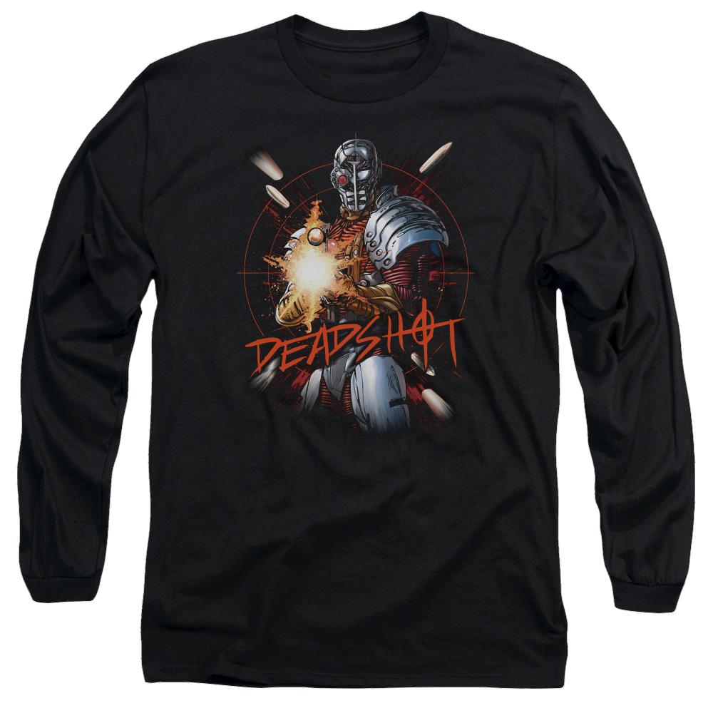 Justice League Deadshot Men's Long Sleeve T-Shirt Men's Long Sleeve T-Shirt DC Comics   