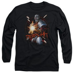 Justice League Deadshot Men's Long Sleeve T-Shirt Men's Long Sleeve T-Shirt DC Comics   