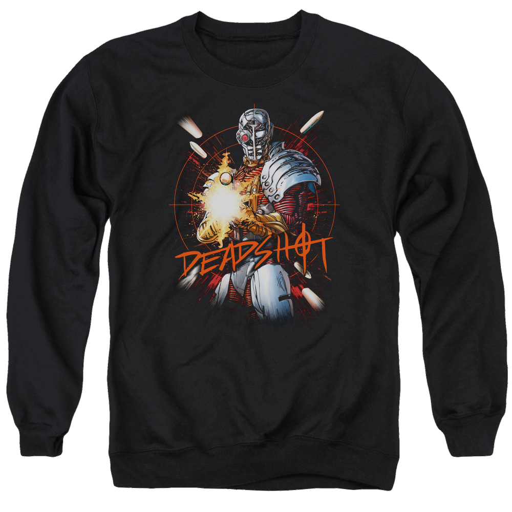 Justice League Deadshot Men's Crewneck Sweatshirt Men's Crewneck Sweatshirt DC Comics   