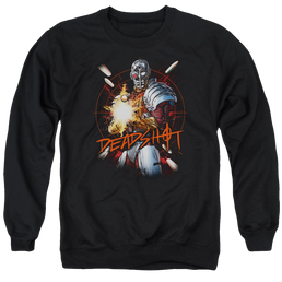 Justice League Deadshot Men's Crewneck Sweatshirt Men's Crewneck Sweatshirt DC Comics   