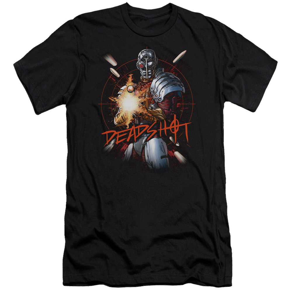 Justice League Deadshot Men's Premium Slim Fit T-Shirt Men's Premium Slim Fit T-Shirt DC Comics   