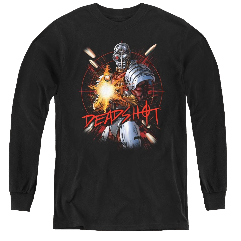 More Dc Characters Deadshot - Youth Long Sleeve T-Shirt Youth Long Sleeve T-Shirt DC Comics   