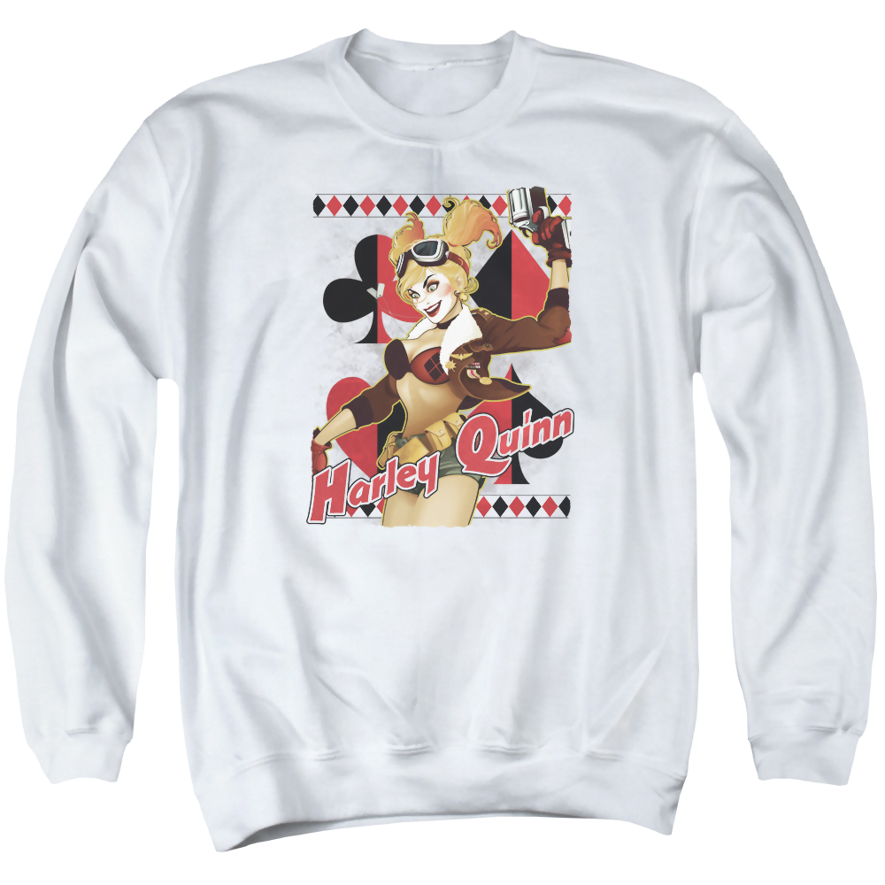 Justice League Harley Bombshetll Men's Crewneck Sweatshirt Men's Crewneck Sweatshirt Wonder Woman   