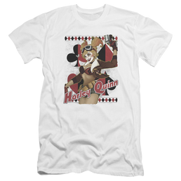 Justice League Harley Bombshetll Men's Premium Slim Fit T-Shirt Men's Premium Slim Fit T-Shirt Wonder Woman   