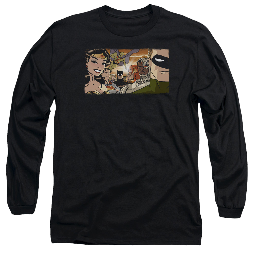Justice League Cinematic League Men's Long Sleeve T-Shirt Men's Long Sleeve T-Shirt Justice League   