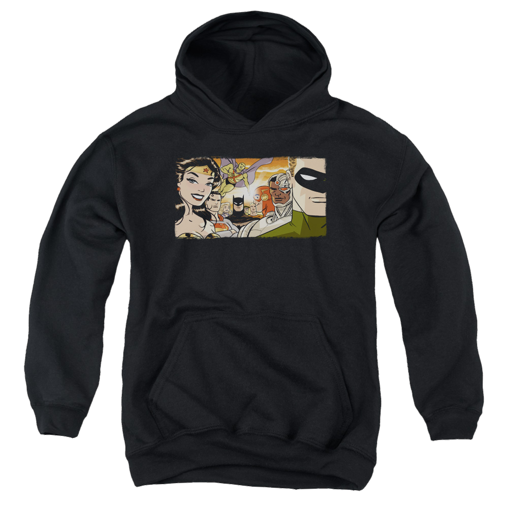 Justice League Cinematic League - Youth Hoodie Youth Hoodie (Ages 8-12) Justice League   