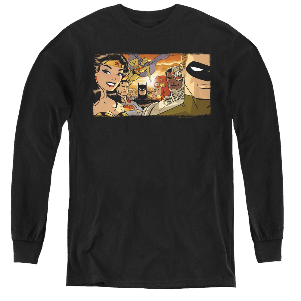 Justice League Cinematic League - Youth Long Sleeve T-Shirt Youth Long Sleeve T-Shirt Justice League   