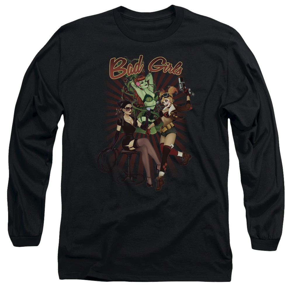 Justice League Bad Girls Men's Long Sleeve T-Shirt Men's Long Sleeve T-Shirt DC Comics   