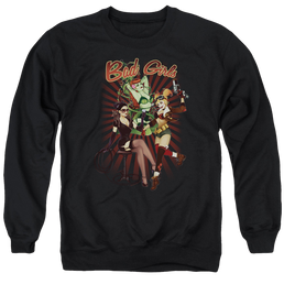 Justice League Bad Girls Men's Crewneck Sweatshirt Men's Crewneck Sweatshirt DC Comics   