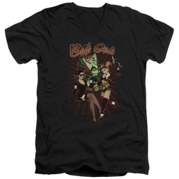 Justice League Bad Girls Men's V-Neck T-Shirt Men's V-Neck T-Shirt DC Comics   