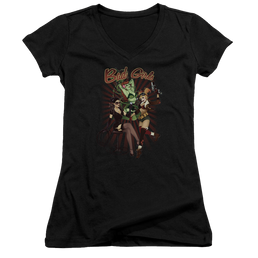 Justice League Bad Girls Juniors V-Neck T-Shirt Juniors V-Neck T-Shirt DC Comics   