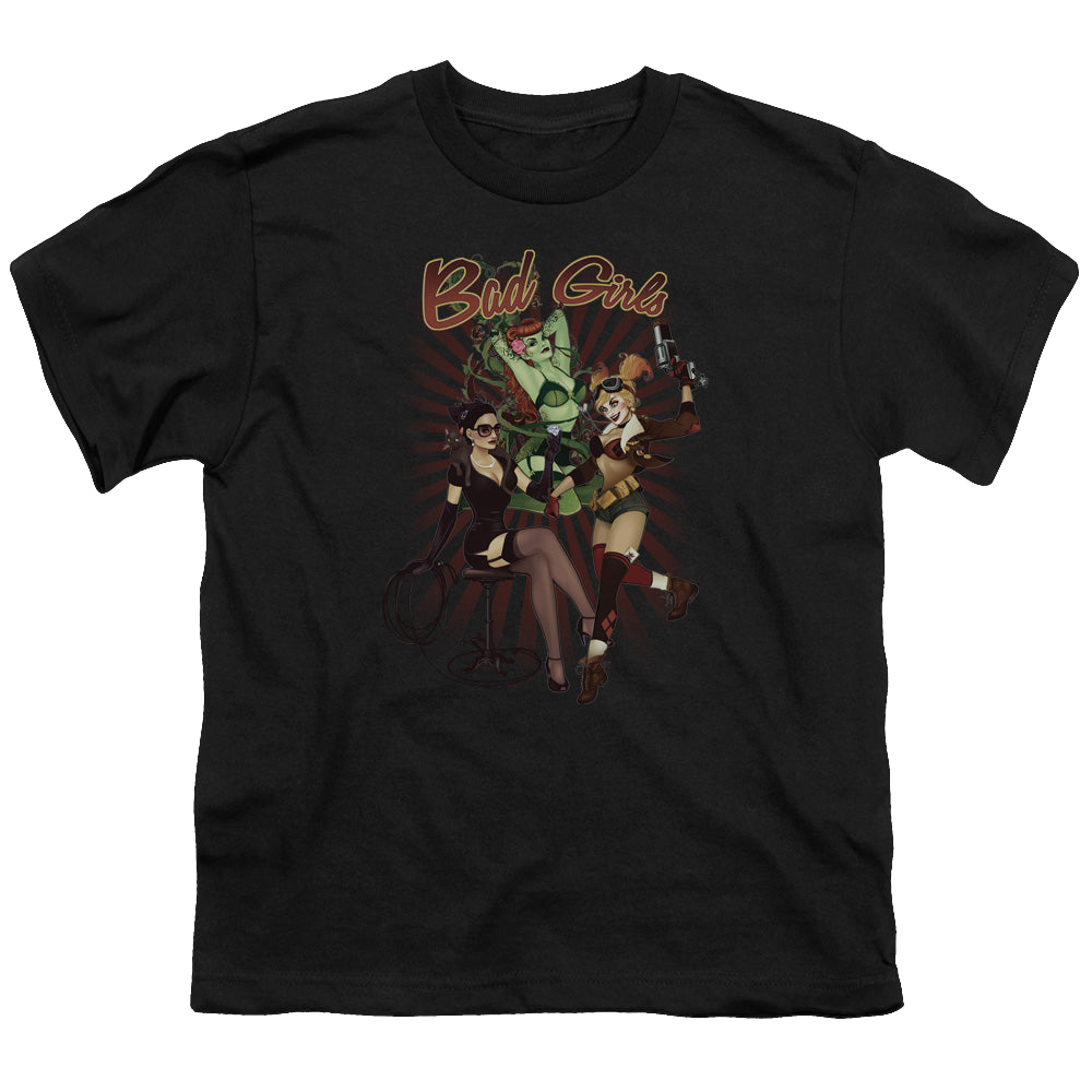 More DC Characters Bad Girls - Youth T-Shirt Youth T-Shirt (Ages 8-12) DC Comics   