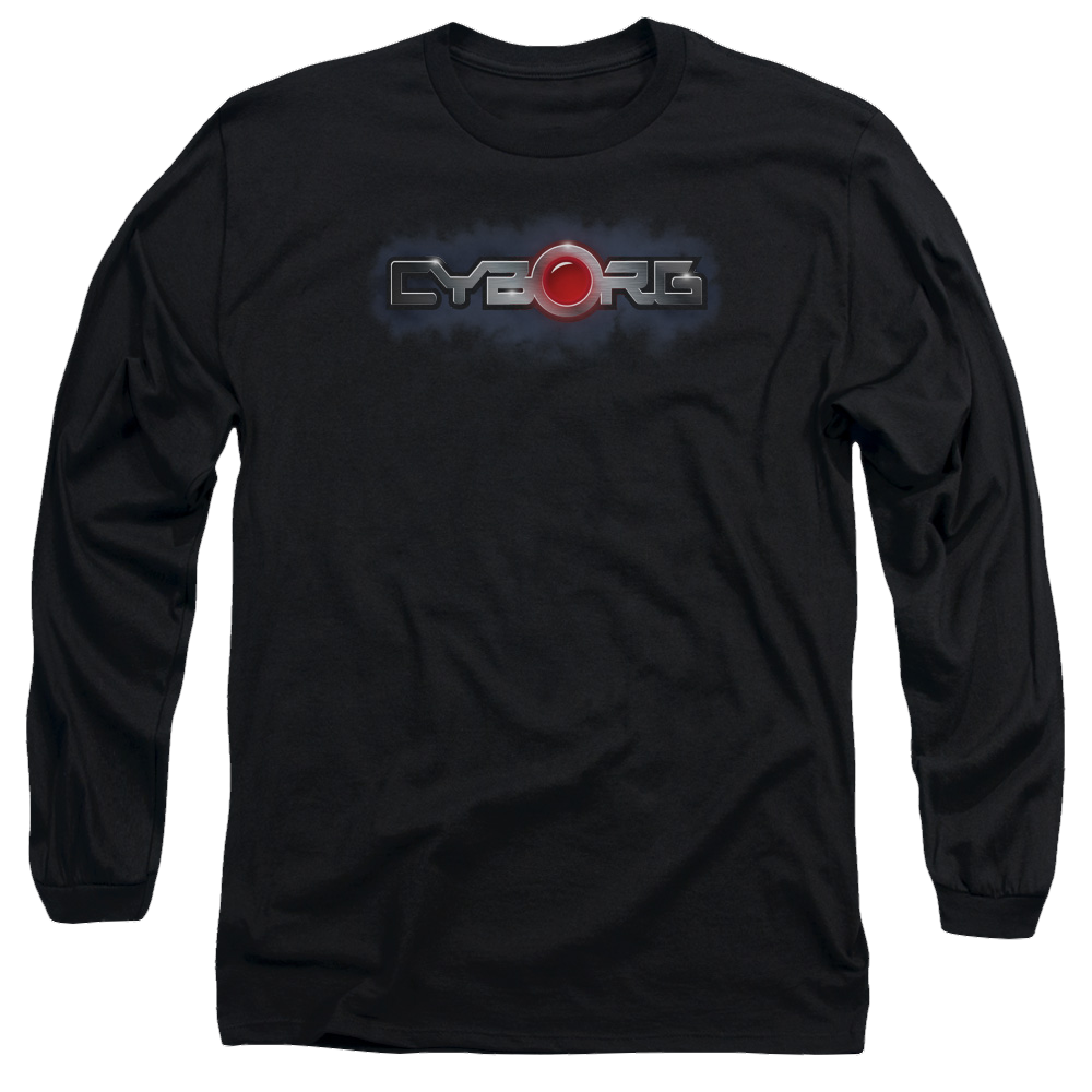 Justice League Cyborg Title Men's Long Sleeve T-Shirt Men's Long Sleeve T-Shirt DC Comics   
