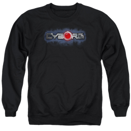 Justice League Cyborg Title Men's Crewneck Sweatshirt Men's Crewneck Sweatshirt DC Comics   