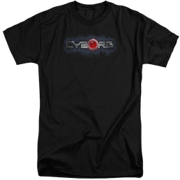 Justice League Cyborg Title Men's Tall Fit T-Shirt Men's Tall Fit T-Shirt DC Comics   