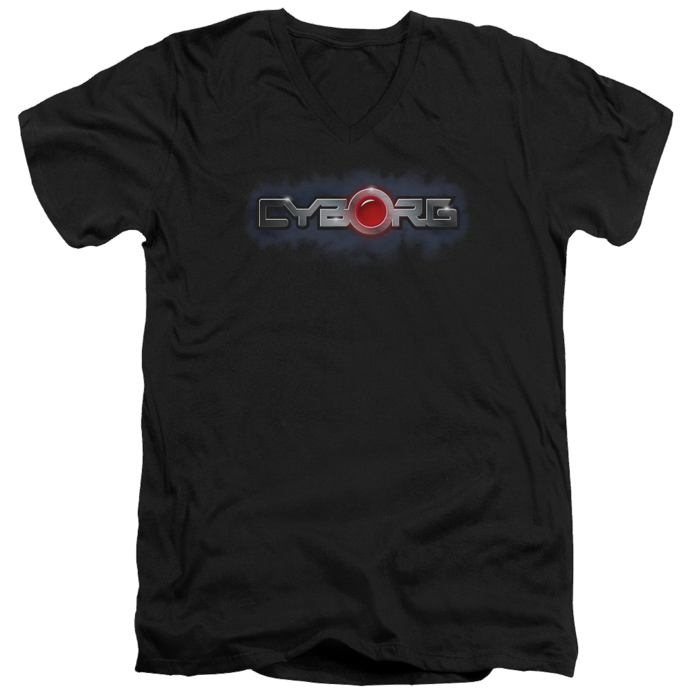 Justice League Cyborg Title Men's V-Neck T-Shirt Men's V-Neck T-Shirt DC Comics   