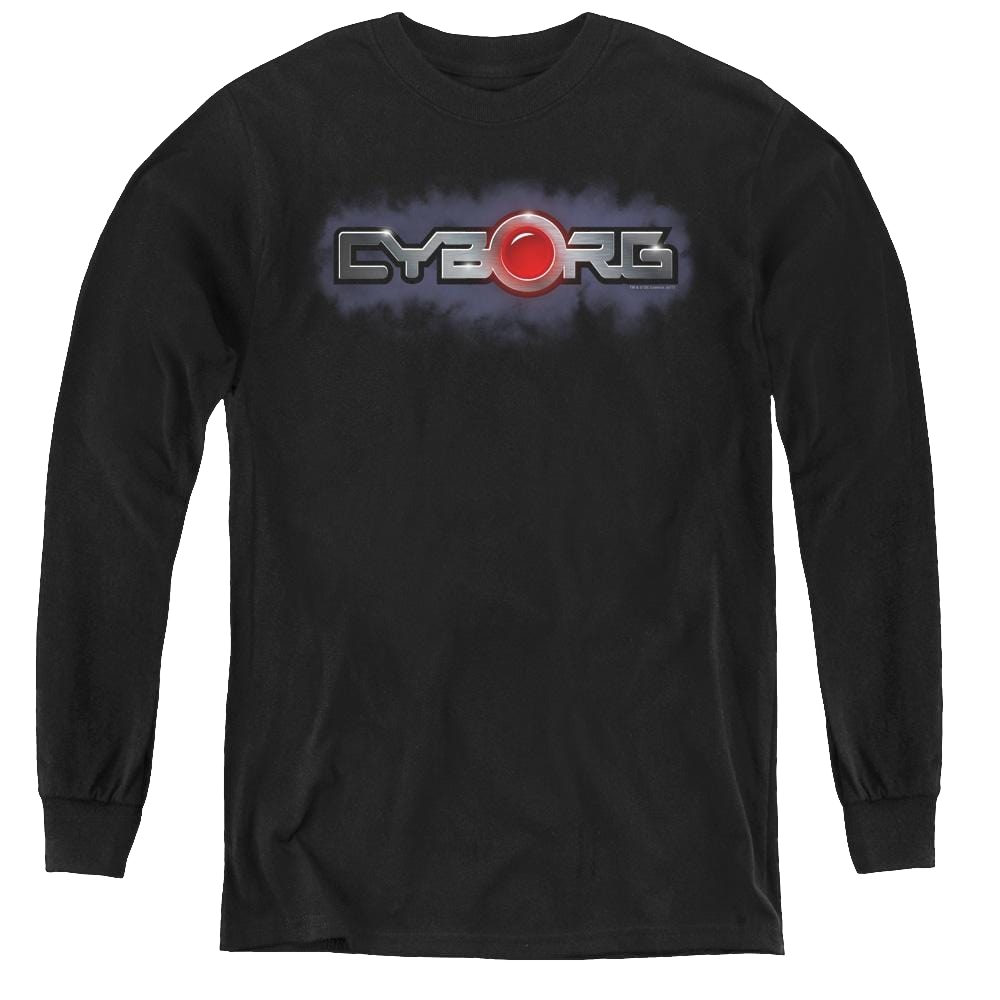 More Dc Characters Cyborg Title - Youth Long Sleeve T-Shirt Youth Long Sleeve T-Shirt DC Comics   