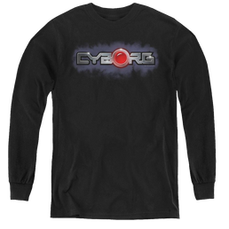 More Dc Characters Cyborg Title - Youth Long Sleeve T-Shirt Youth Long Sleeve T-Shirt DC Comics   
