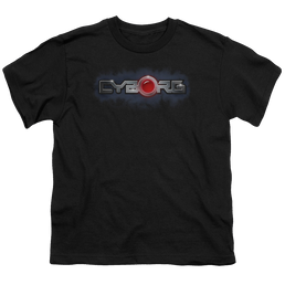 More DC Characters Cyborg Title - Youth T-Shirt Youth T-Shirt (Ages 8-12) DC Comics   