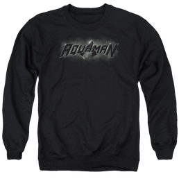 Aquaman Aquaman Title - Men's Crewneck Sweatshirt Men's Crewneck Sweatshirt Aquaman   