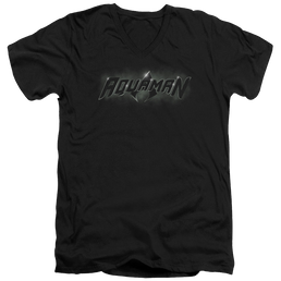 Aquaman Aquaman Title - Men's V-Neck T-Shirt Men's V-Neck T-Shirt Aquaman   