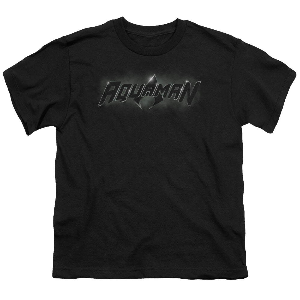 Aquaman Aquaman Title - Youth T-Shirt Youth T-Shirt (Ages 8-12) Aquaman   