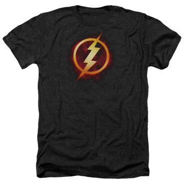Charcoal men's heather t-shirt with Flash Title graphic