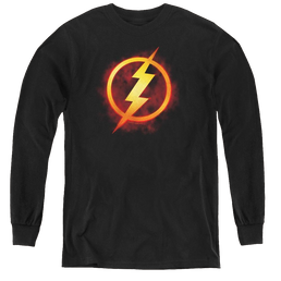 Flash, The Flash Title - Youth Long Sleeve T-Shirt Youth Long Sleeve T-Shirt The Flash   