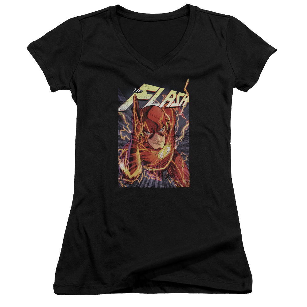 Flash, The Flash One - Juniors V-Neck T-Shirt Juniors V-Neck T-Shirt The Flash   