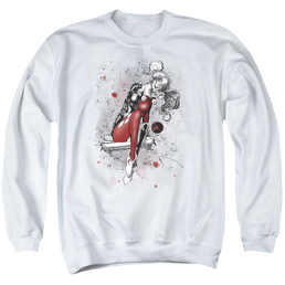 Harley Quinn Harley Sketch - Men's Crewneck Sweatshirt Men's Crewneck Sweatshirt Harley Quinn   
