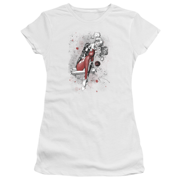 Harley Quinn Harley Sketch - Juniors T-Shirt Juniors T-Shirt Harley Quinn   