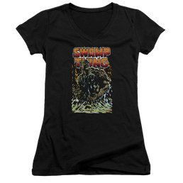 Justice League Swamp Thing Juniors V-Neck T-Shirt Juniors V-Neck T-Shirt DC Comics   