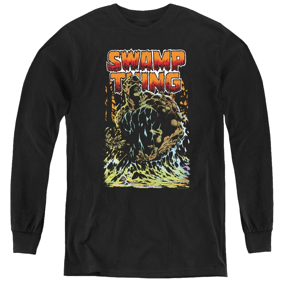 More Dc Characters Swamp Thing - Youth Long Sleeve T-Shirt Youth Long Sleeve T-Shirt DC Comics   