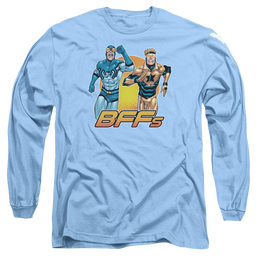 Justice League Booster Beetle Bff Men's Long Sleeve T-Shirt Men's Long Sleeve T-Shirt DC Comics   