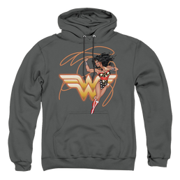 Justice League Glowing Lasso Pullover Hoodie Pullover Hoodie Wonder Woman   