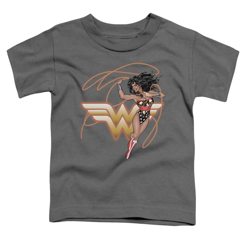 Wonder Woman Glowing Lasso - Toddler T-Shirt Toddler T-Shirt Wonder Woman   