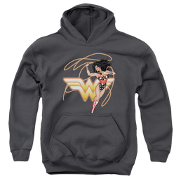 Wonder Woman Glowing Lasso - Youth Hoodie Youth Hoodie (Ages 8-12) Wonder Woman   