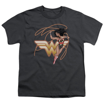 Wonder Woman Glowing Lasso - Youth T-Shirt Youth T-Shirt (Ages 8-12) Wonder Woman   