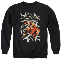 Flash, The Electric Run - Men's Crewneck Sweatshirt Men's Crewneck Sweatshirt The Flash   