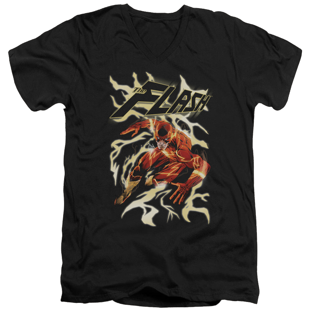 Flash, The Electric Run - Men's V-Neck T-Shirt Men's V-Neck T-Shirt The Flash   