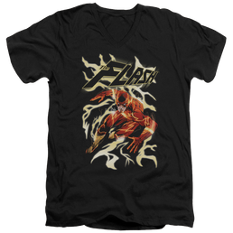 Flash, The Electric Run - Men's V-Neck T-Shirt Men's V-Neck T-Shirt The Flash   